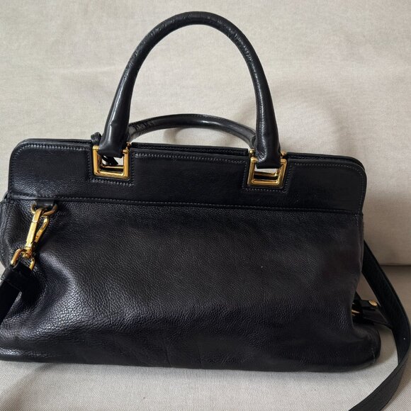 Vintage Prada Glacé Calf Leather Handbag with Strap (Authenticated) - Picture 4 of 16